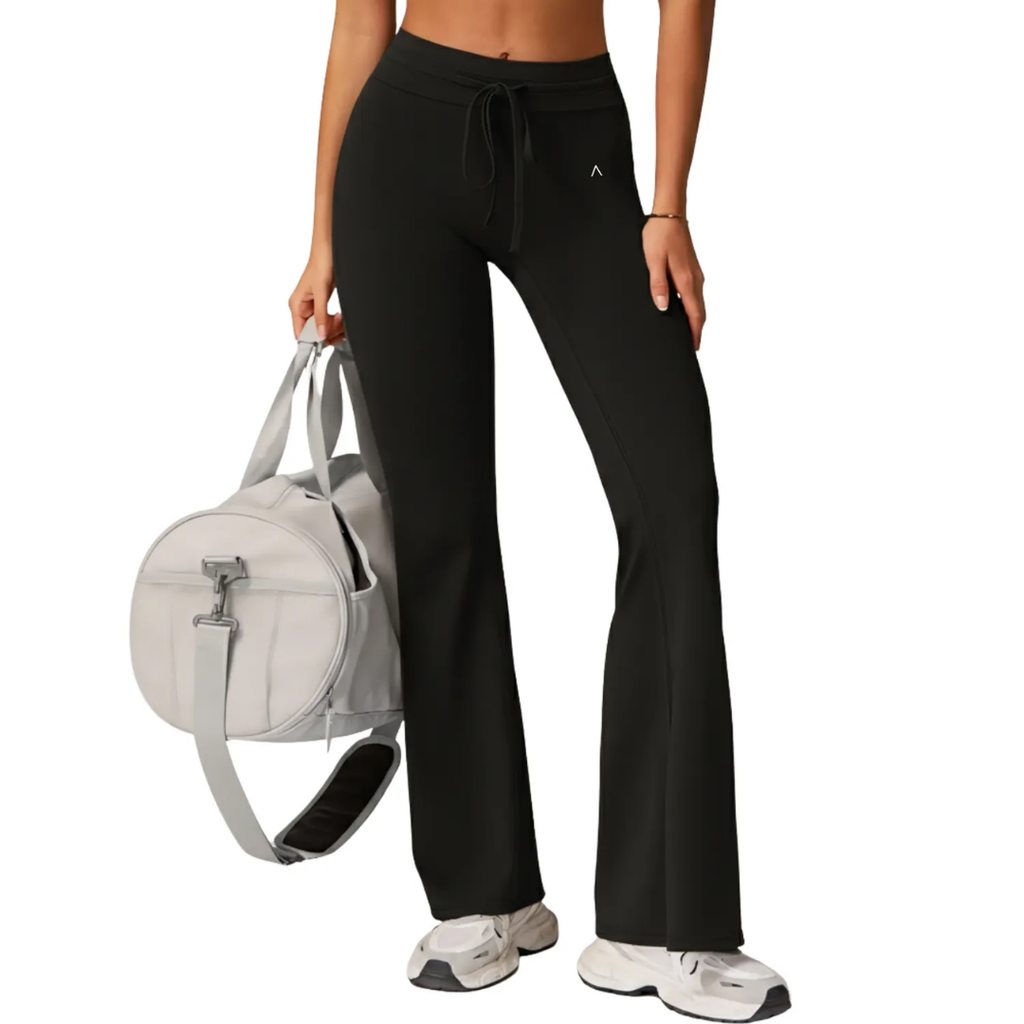 PACK SEDUCTORA COLOR NEGRO- Pantalón Lycra Bota Campana + Body Faja + Cachetero, realza tu figura